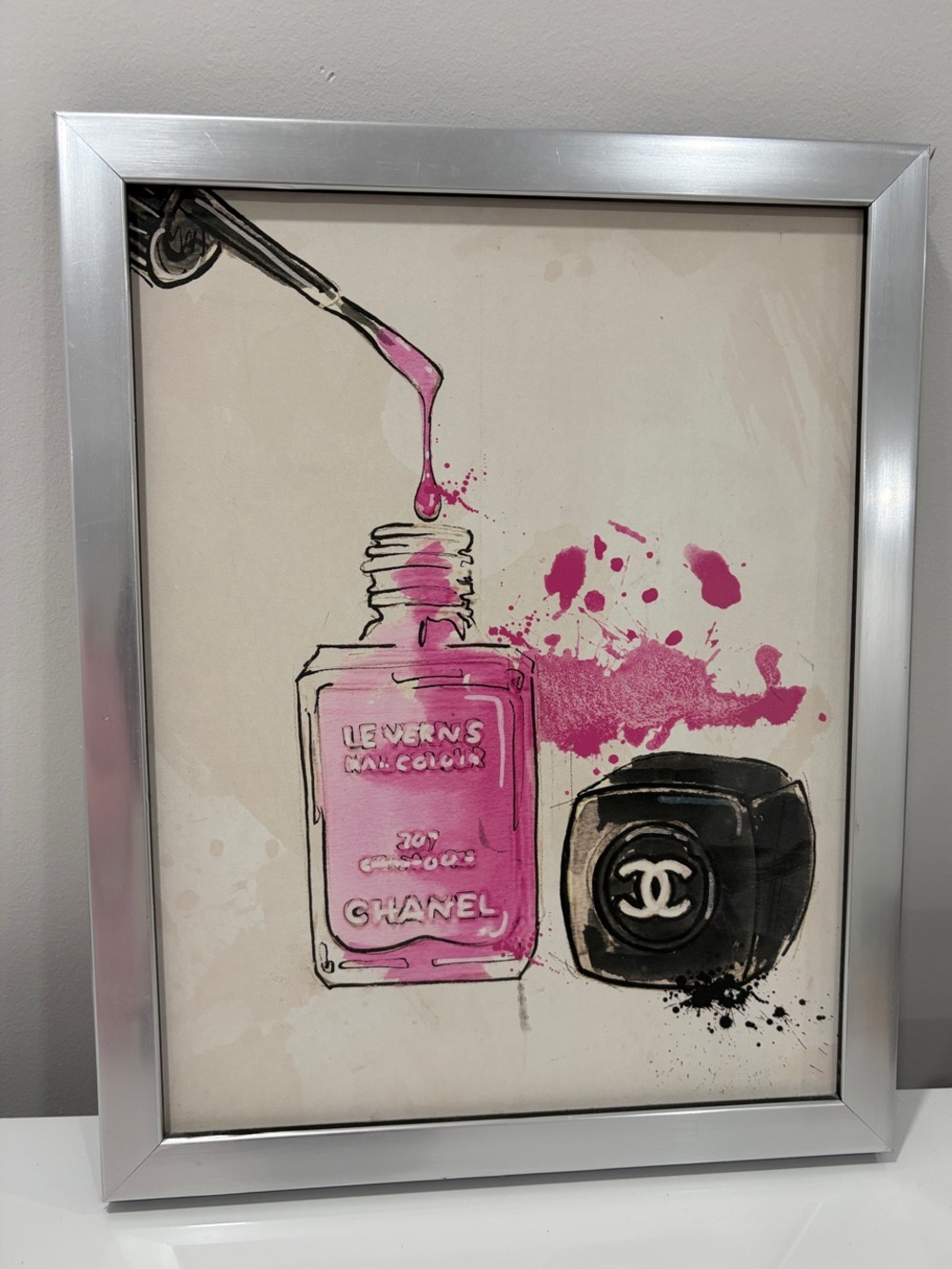 Pink Nail Polish Art Print